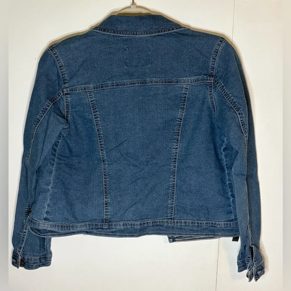 Justice Girls Distressed Jean Jacket Size 14/16